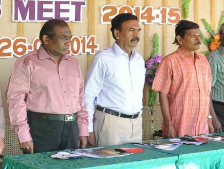 Raja Climax -left- and ashok Raj -right- together in a function